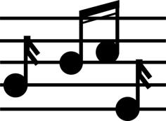 Musical Notation Of Music Class Craft Design Svg File, Free Vectors File